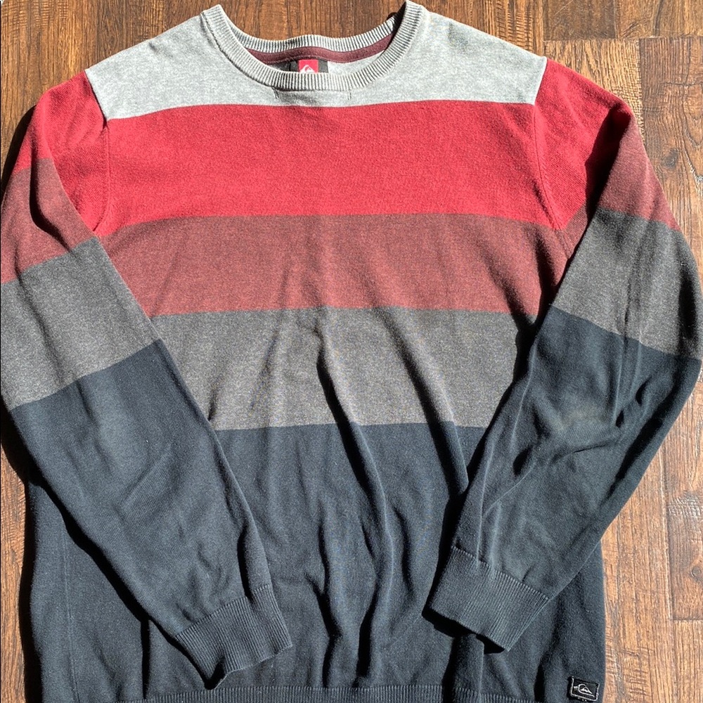 Quiksilver Multicolor Striped Crewneck Sweater